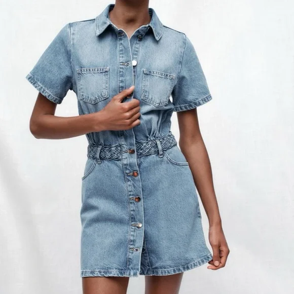 Zara | Dresses | Zara Denim Shirt Dress | Poshmark